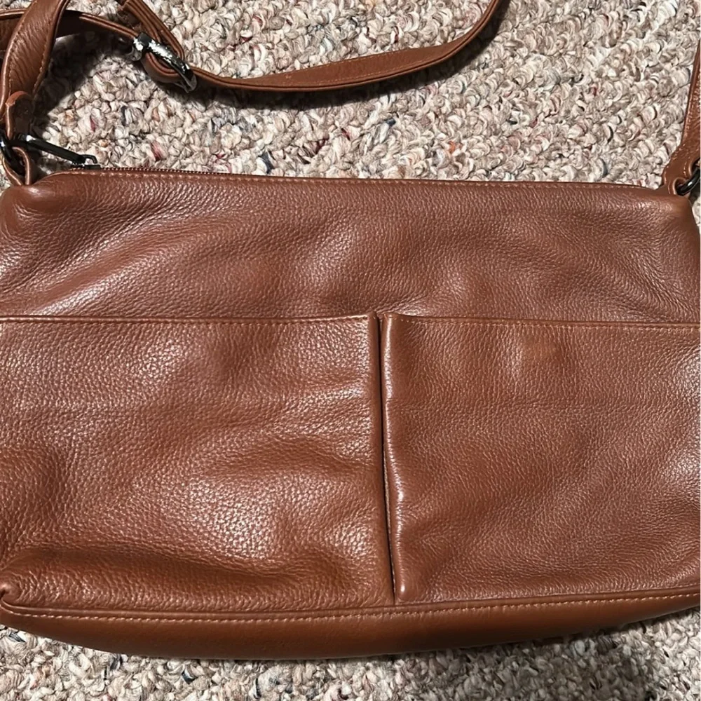 Stone Mountain Shoulder Bag Hampton Hobo pebble brown leather  purse